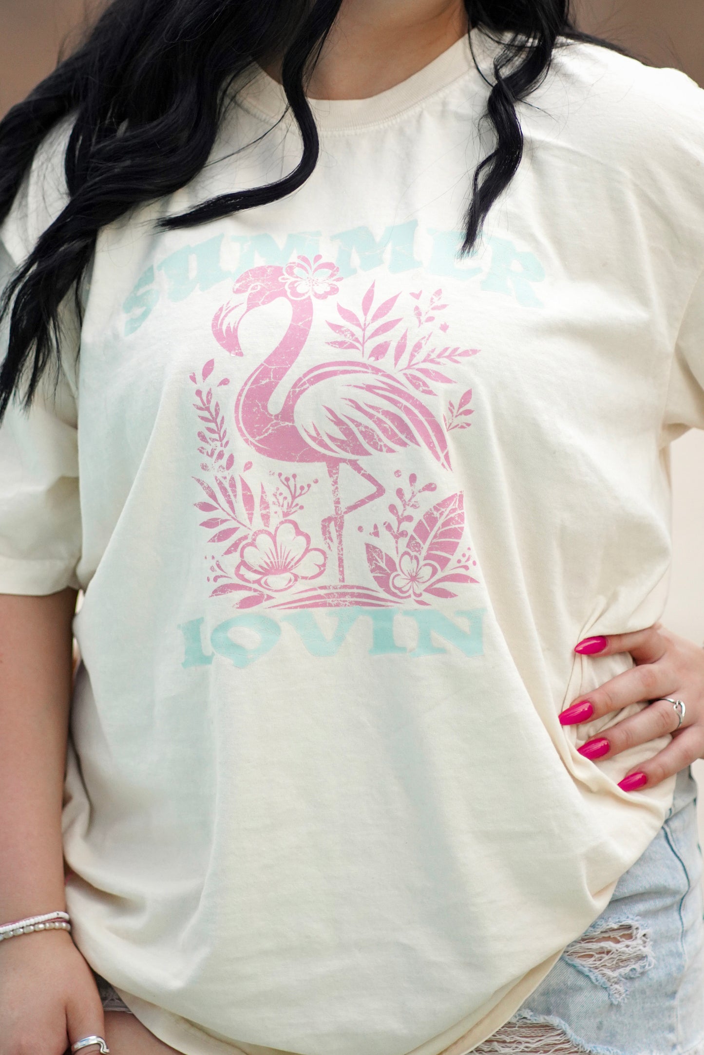 Flamingo Summer Lovin' Graphic Tee