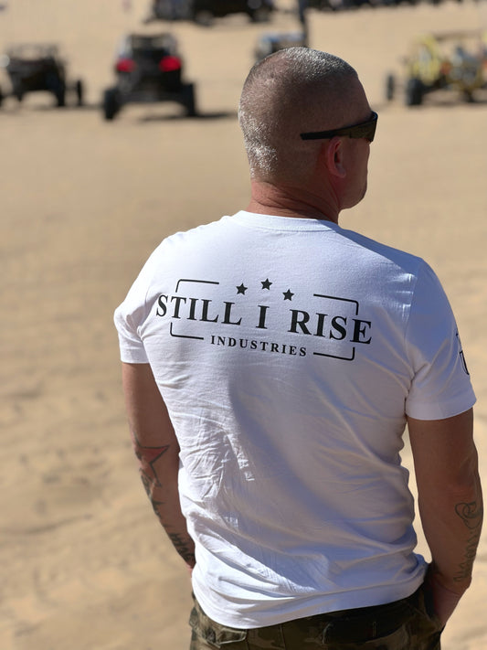 White Still I Rise Logo Tee